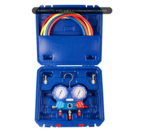 Коллектор манометрический для фреона Favor Cool HS-S36F двухвентильный, хладагенты R22, 404, 134, 407