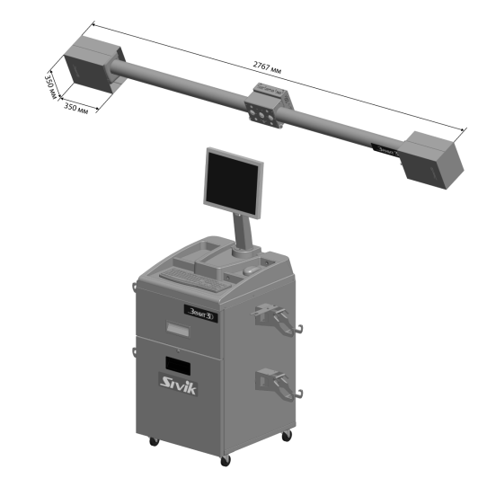 Стенд 3D сход-развал для легковых, внедорожников и микроавтобусов Astrade С2КС мобильный