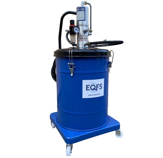 Нагнетатель смазки пневматический 40 л со своим баком, передвижной на колесах, давление 300 бар, шланг 3.8 м EQFS ES-60510