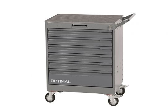 Тележка инструментальная Optimal NT226, 6 ящиков, без инструментов, серая