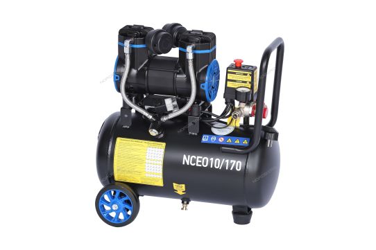 Поршневой компрессор 18 л, 170 л/м, 220В, 0.9 кВт, коаксиальный, безмасляный Nordberg NCEO10/170