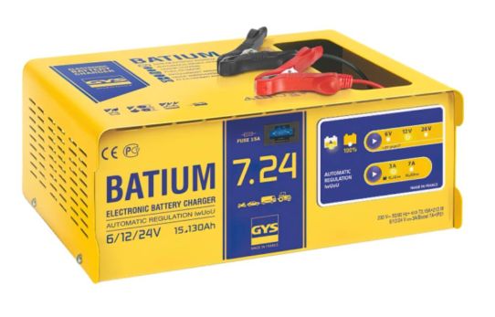 Зарядное устройство для аккумуляторов 6/12/24В 7А 220В GYS BATIUM 7-24 024502