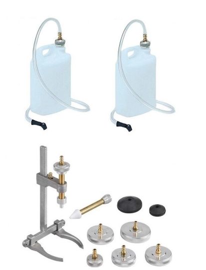 Устройство для прокачки и замены тормозной жидкости и сцепления, объем жидкости 5л, давление до 2 бар ALFA 0A66206