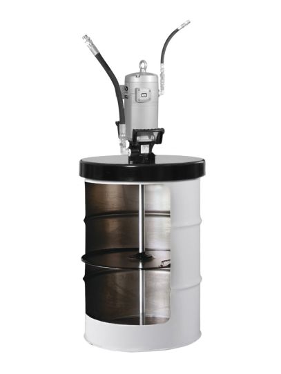 Нагнетатель смазки пневматический для бочек 185 л, давление 7 бар, с насосом РМ45 70:1 Samoa 534710