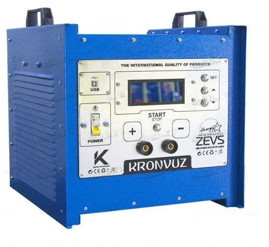 Зарядное устройство для автомобильных аккумуляторов 12В, импульсное, с ЖК-дисплеем, KRONVUZ Зевс-T-12