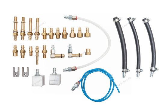 Установка для замены и промывки масла в АКПП с электрическим приводом 220В, манометром до 10 бар, резервуары 2х25 л Nordberg AGA EVO