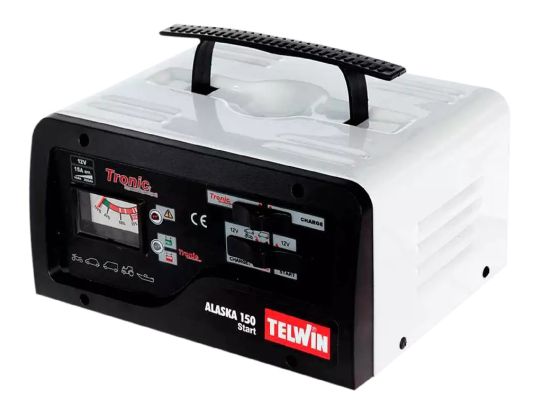 Пуско-зарядное устройство для 12В аккумуляторов, пусковой ток 100А, артикул 807576, бренд TELWIN