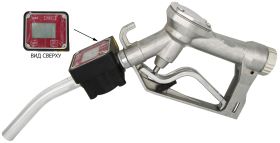 Пистолет раздаточный ручной для ДТ и керосина, 60 л/мин, с эл. счетчиком, J80-M Пистолет раздаточный ручной для ДТ и керосина, 60 л/мин, с эл. счетчиком, J80-M