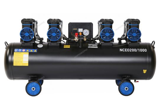 Поршневой компрессор 200 л, 1000 л/м, 380В, 5.8 кВт, коаксиальный (прямой), безмасляный Nordberg NCEO200/1000