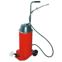 Нагнетатель смазки ножной с емкостью 12 л и давлением до 400 бар, производительность 6 г/ход, передвижной на колесах Apac 1798.FN