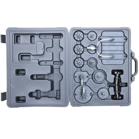 Установка для прокачки тормозов и сцепления пневматическая, емкость 5 л, 2.5 бар с манометром, переносная Apac 1883KIT