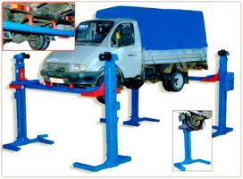 Подкатной подъемник электромеханический 6т АСО ПП-6, 4 колонны