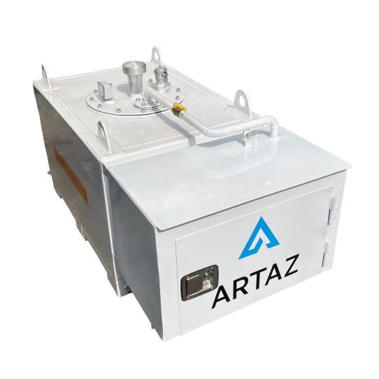 Мини АЗС для ДТ металлическая 24V, 500 L, счетчик, фильтр Artaz Serval