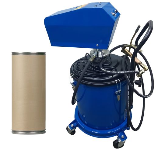 Нагнетатель смазки электрический с емкостью 38 л, от сети 220-380В, выходное давление 200 бар, производительность 750 г/мин EQFS ES-60700