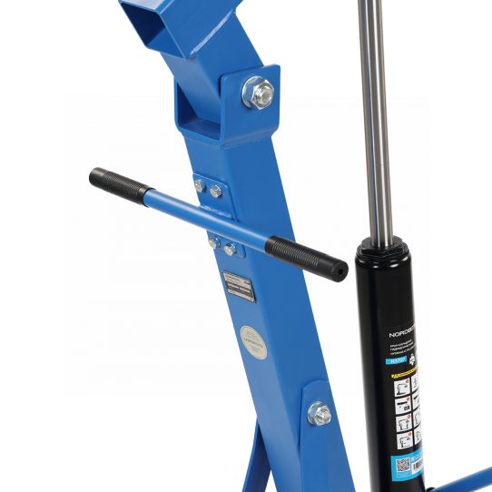 Кран гаражный подкатной 680 кг Nordberg N3707 гидравлический складной, с высотой подъема до 1980 мм