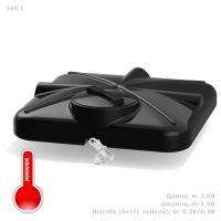 Бак душевой «РОСА» 160 литров с подогревом