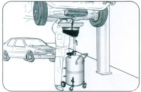 Ручная установка для откачки масла через щуп на 65 литров Техносоюз TS-566065