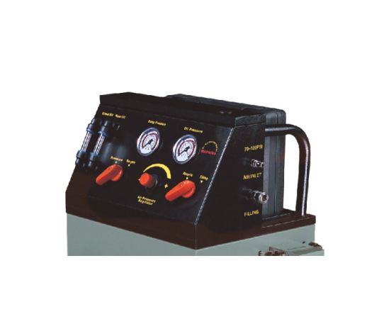 Электрическая установка для промывки и замены масла в АКПП 220В, емкостя 2х30 л, производительность 7л/мин KraftWell KRW1846