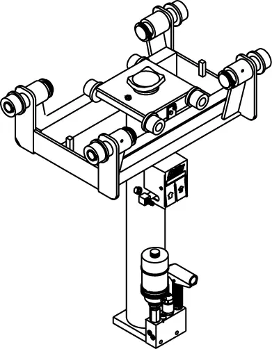 Канавный пневмогидравлический навесной одноштоковый подъемник 14 т GHSP 14 Blitz