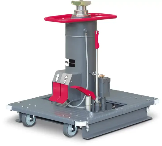 Канавный пневмогидравлический подъемник 15т, навесной одноштоковый 118220 Blitz