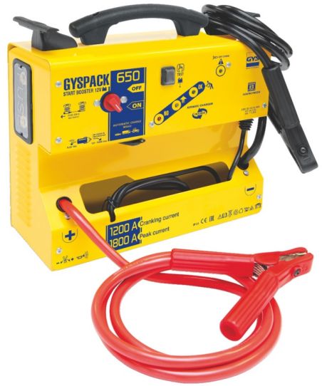 Пусковое устройство автономное для 12В аккумуляторов с током пуска до 1800А 16000мАч 220В GYS Gyspack 650 026254