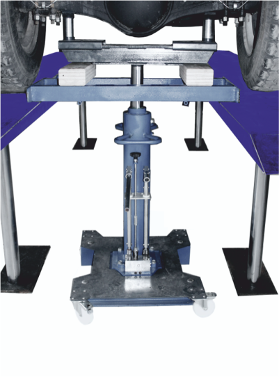 Канавный гидравлический подъемник на 10 т, напольный одноштоковый П-114 Е-10-2
