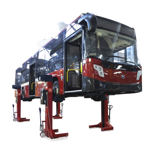 Подкатной подъемник для грузовых автомобилей проводной 30т EMANUEL MCL75.4.S, 4 колонны