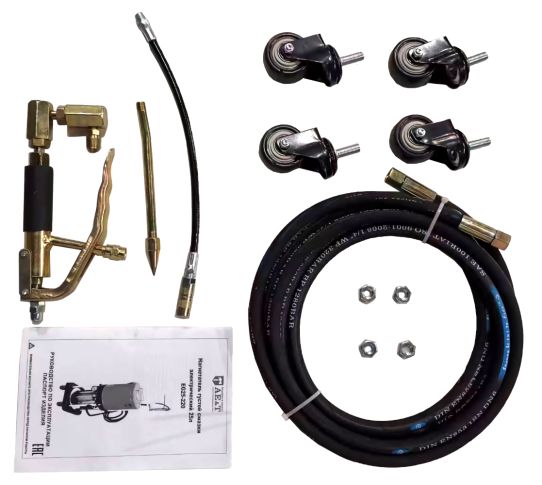 Нагнетатель смазки электрический с емкостью 25 л, выходное давление до 300 бар, производительность 600 г/мин, AE&T EG25-220