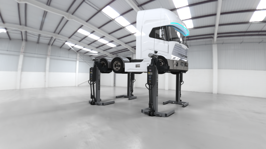 Подкатной подъемник для грузовых автомобилей беспроводной 30т MAHA VP 451191, 4 колонны