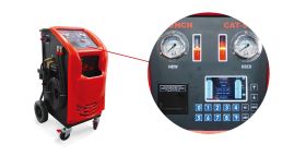 Электрическая установка для промывки и замены масла в АКПП 220В с насосом 2 л/мин, манометром до 15 бар, дисплеем Launch CAT-501 S