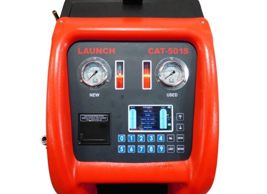 Электрическая установка для промывки и замены масла в АКПП 220В с насосом 2 л/мин, манометром до 15 бар, дисплеем Launch CAT-501 S