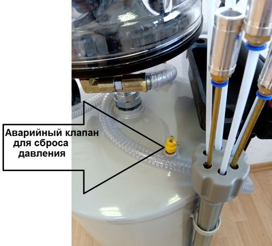 Пневматическая установка для откачки масла через щуп на 80 литров EQFS ES-2097