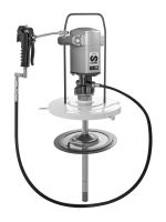 Нагнетатель смазки для ведер на 18 л, Samoa 423021 1-9 бар, пневматический, с насосом РМ35 60:1