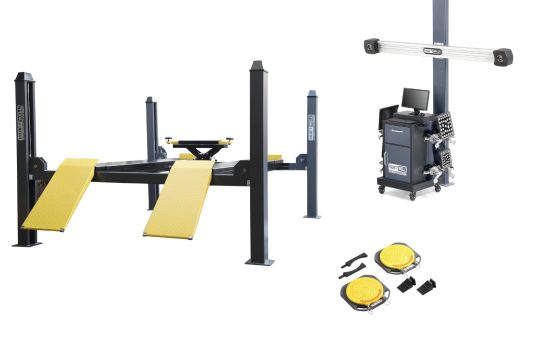 Легковой комплект для сход-развала KraftWell до 24 дюйма 5.5WA_set_2 грузоподъемность 5.5т