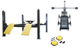 Легковой комплект для сход-развала KraftWell до 24 дюйма 4WA_set_3 грузоподъемность 4т