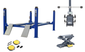 Легковой комплект для сход-развала KraftWell до 24 дюйма 6.5WA_set_2 грузоподъемность 6.5т