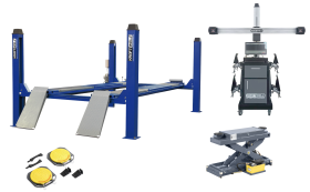 Легковой комплект для сход-развала KraftWell до 24 дюйма 5.5WA_set_3 грузоподъемность 5.5т