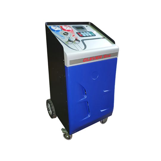 Установка автомат для заправки автомобильных кондиционеров Spin Clever Evo с дисплеем, возможностью заправки гибридных авто