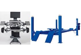 Комплект F4D-4 Подъемник 4-хст. г/п 4т,эл/гидр. с траверсой+6202 Стенд сход развал 3D Комплект F4D-4 Подъемник 4-хст. г/п 4т,эл/гидр. с траверсой+6202 Стенд сход развал 3D