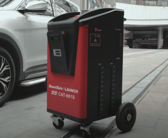 Электрическая установка для замены и промывки масла в АКПП 12В и 220В, с насосом 2л/мин, без комплекта адаптеров Launch CAT-601S