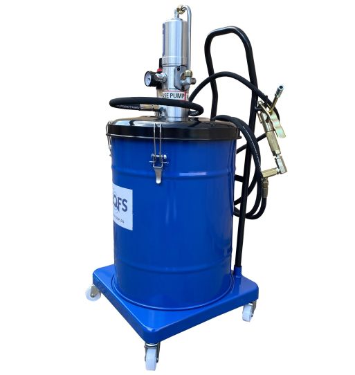 Нагнетатель смазки пневматический 40 л со своим баком, передвижной на колесах, давление 300 бар, шланг 3.8 м EQFS ES-60510