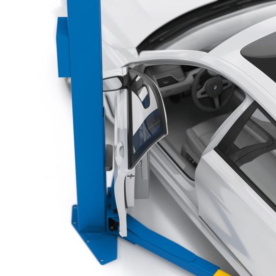 Двухстоечный подъемник Sivik ПГА-3500-Е синий 3.5т, электрогидравлический, 380В, с верхней синхронизацией, 95-2045 мм