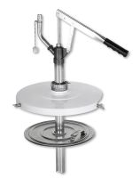 Нагнетатель смазки ручной для бочек на 12-18 л, Samoa 108000 300 бар, механический, с коэффициентом сжатия 1:1