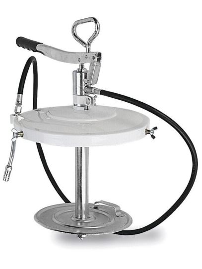 Нагнетатель смазки ручной для бочек 20 л, давление до 350 бар, шланг 1.5 м, переносной Samoa 151102