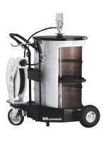 Нагнетатель смазки для бочек на 185 л, Samoa 428200 3-10 бар, пневматический, с насосом PM3 55:1