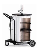 Нагнетатель смазки для бочек на 185 л, Samoa 428243 3-10 бар, пневматический, с насосом PM3 55:1