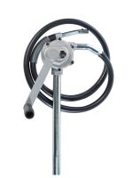 Насос ручной роторный бочковой для бензина и ДТ 68 л/м Petropump PP202016, 1 цикл 3 оборота, рукав 1.8 м с патрубком