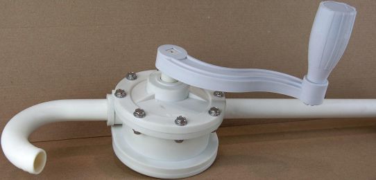 Насос ручной роторный бочковой для мочевины и воды, 22 л/м, TP90V, полипропилен и EPDM