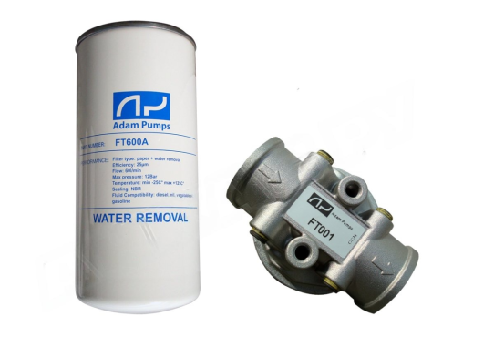 Фильтр для очистки бензина и дизеля 60 л.м. до 10 мкм Adam Pumps FT600AS (260-HS-2-10) с водопоглощением
