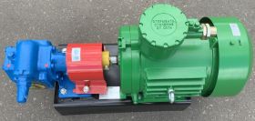 Насос электрический шестеренчатый для дизеля, масла и мазута 220/380В 66 л/м НМШ 5-25-4,0/25 с 5,5 кВт